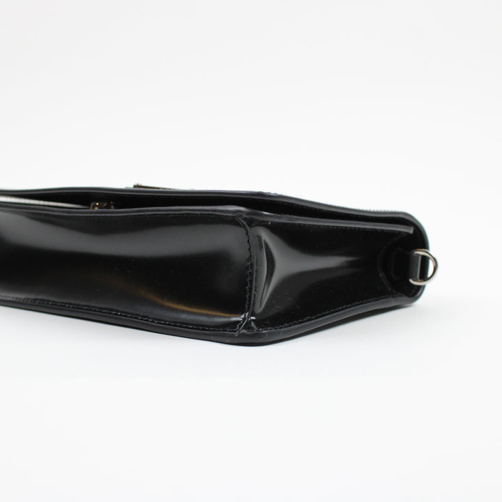 Prada Borsa A Spalla In Pelle Spazzolata