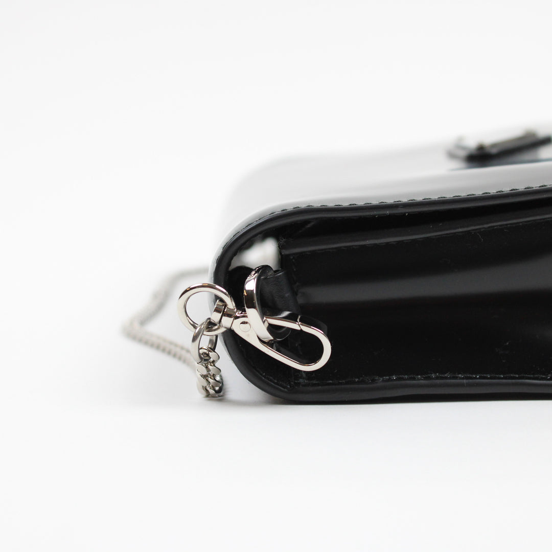 Prada Borsa A Spalla In Pelle Spazzolata