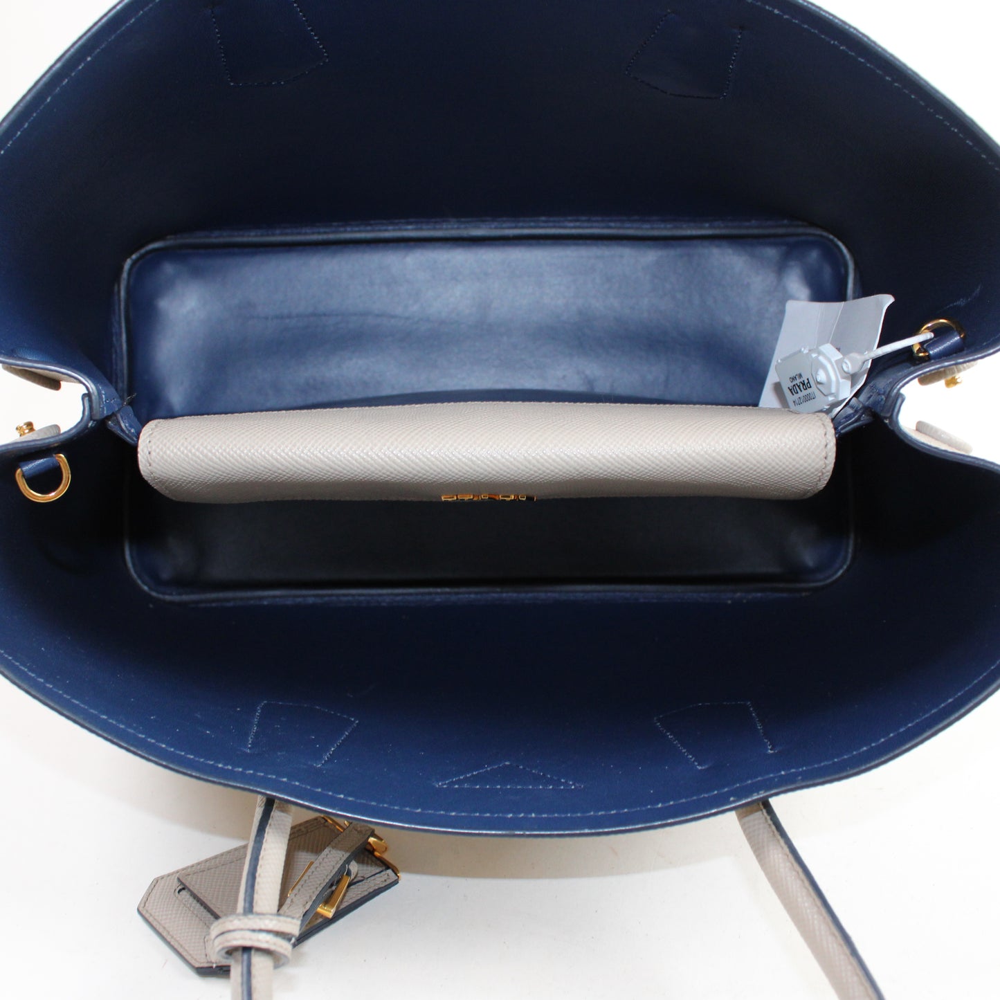 Prada Double In Pelle Saffiano Large