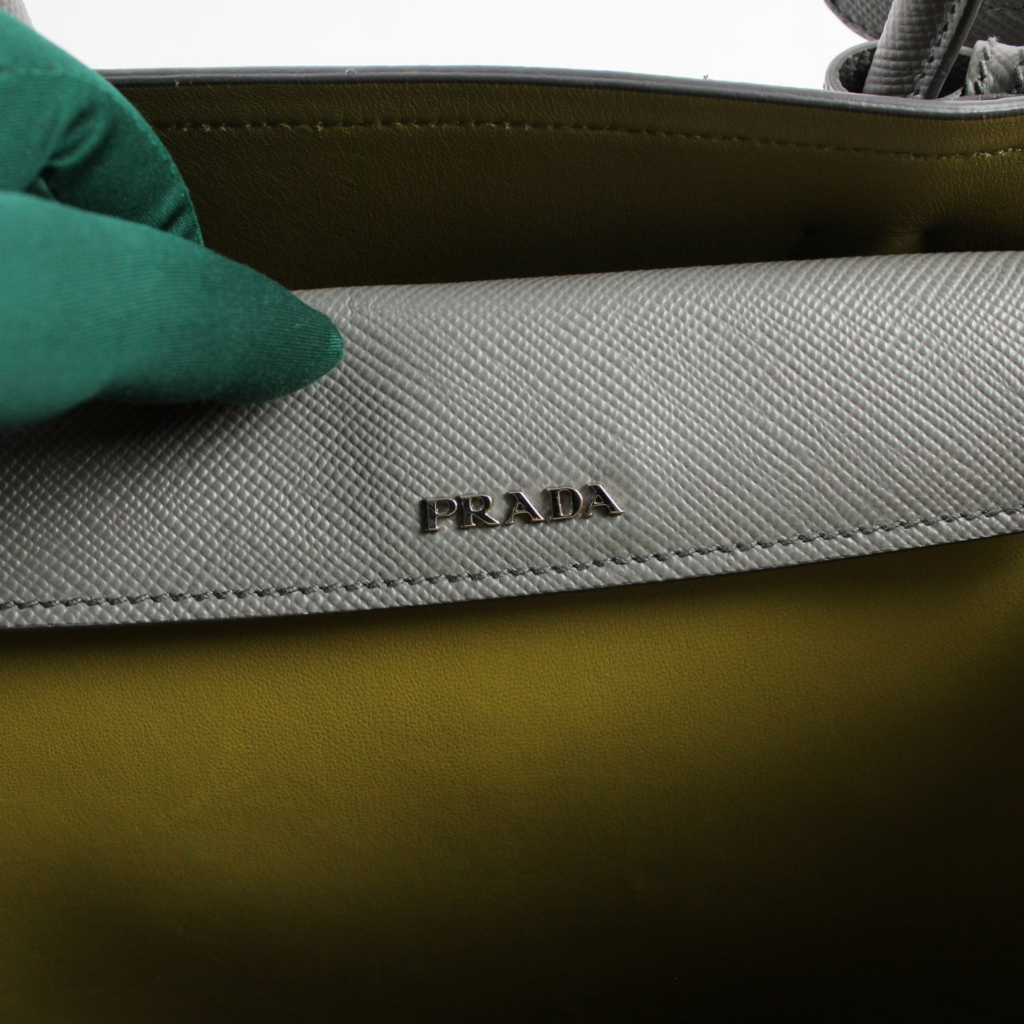 Prada Double In Pelle Saffiano Large