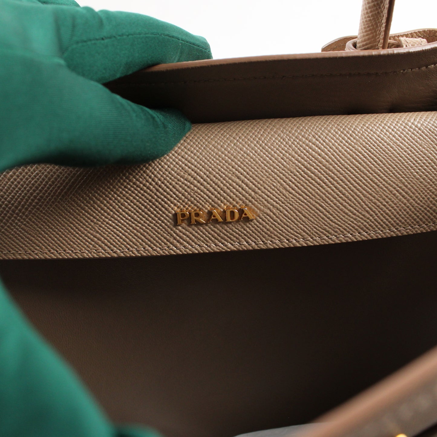 Prada Double Large In Pelle Saffiano