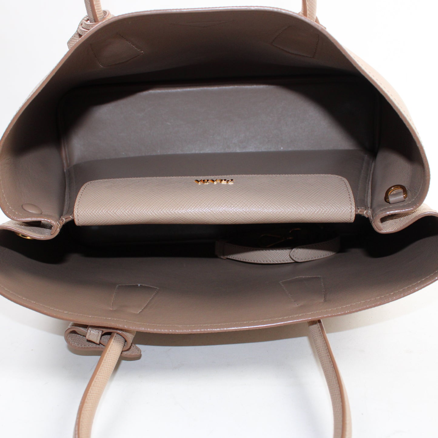 Prada Double Large In Pelle Saffiano