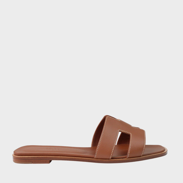 Hermès Sandali Oran Marroni Taglia 40.5