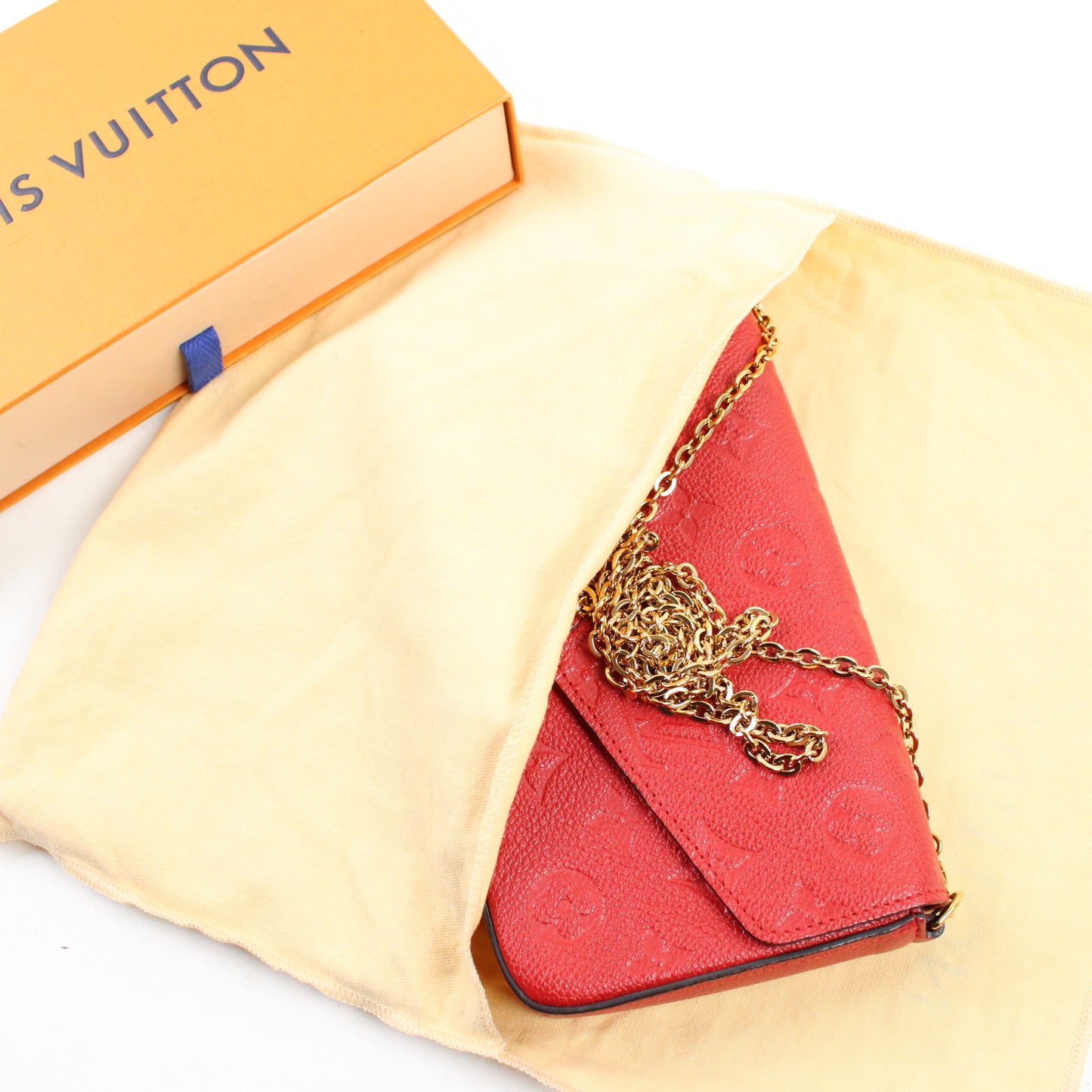Louis Vuitton Pochette Félicie In Pelle Empreinte