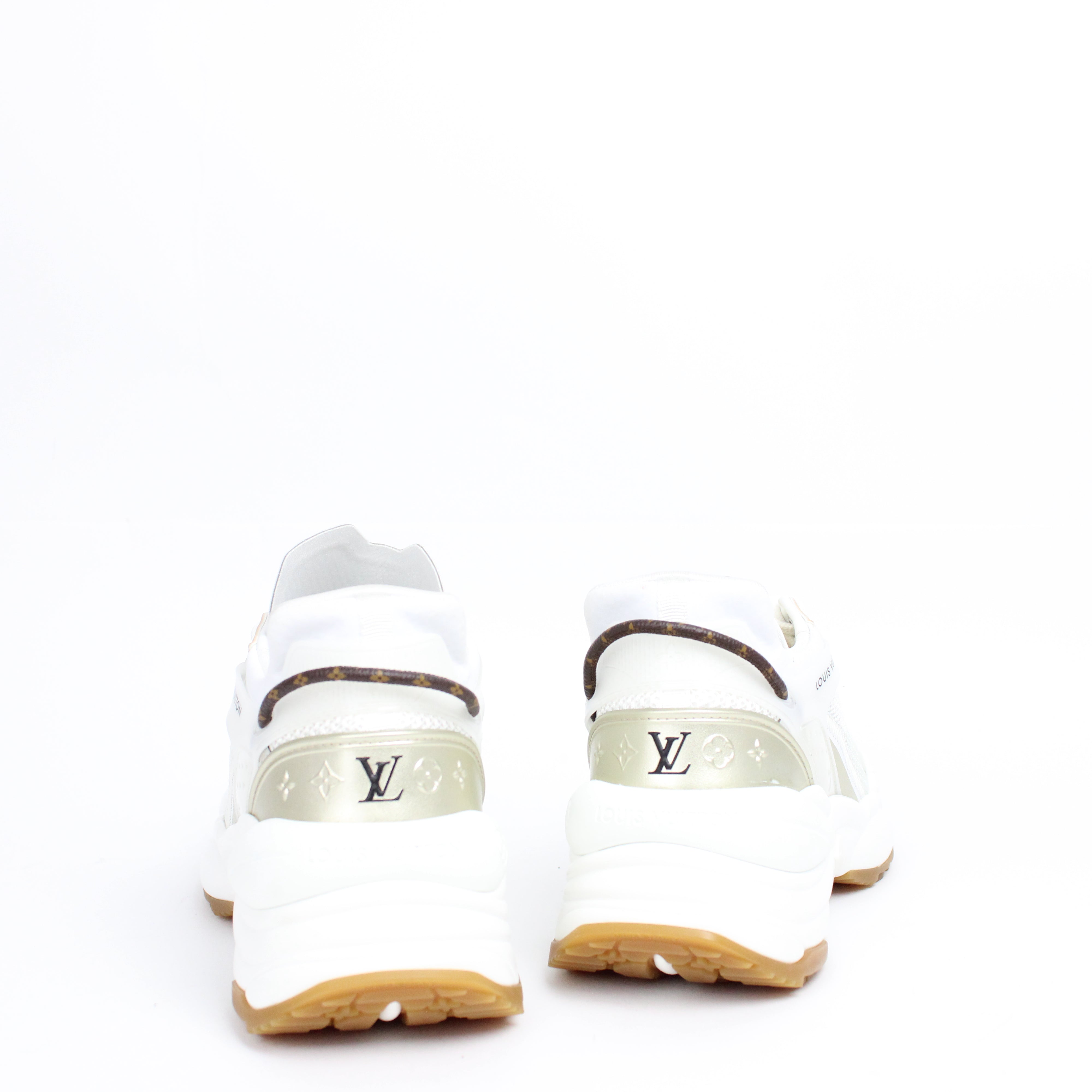 Louis Vuitton Sneakers Run 55 Gold Size 37.5