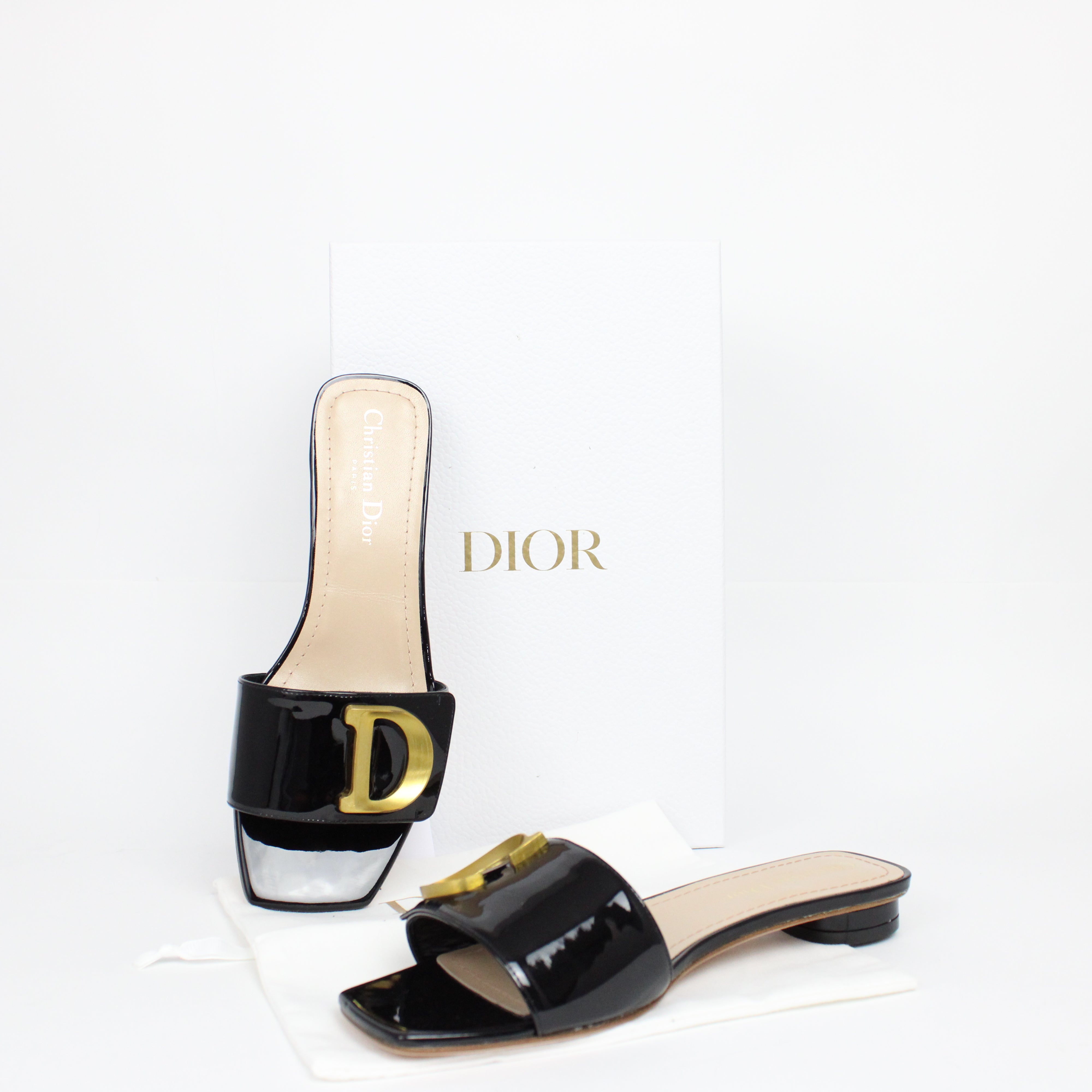 Christian Dior Black C'est Dior Sandal Size 37