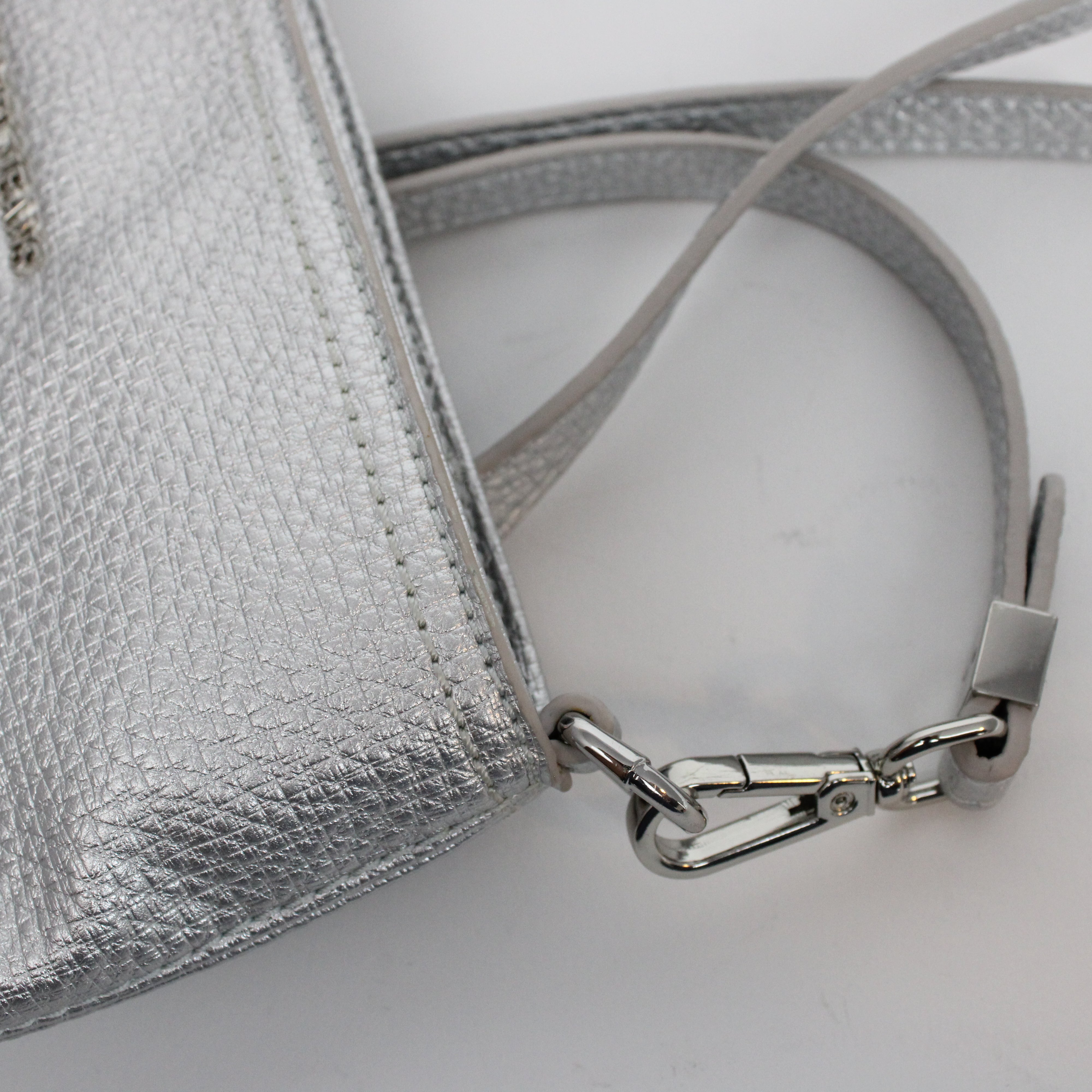 Trussardi Jeans Shoulder Bag Silver