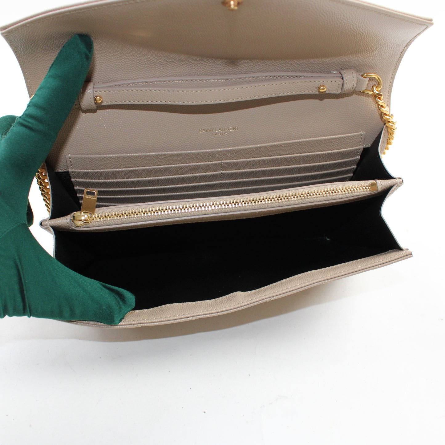 Saint Laurent Cassandre Pochette Con Catena