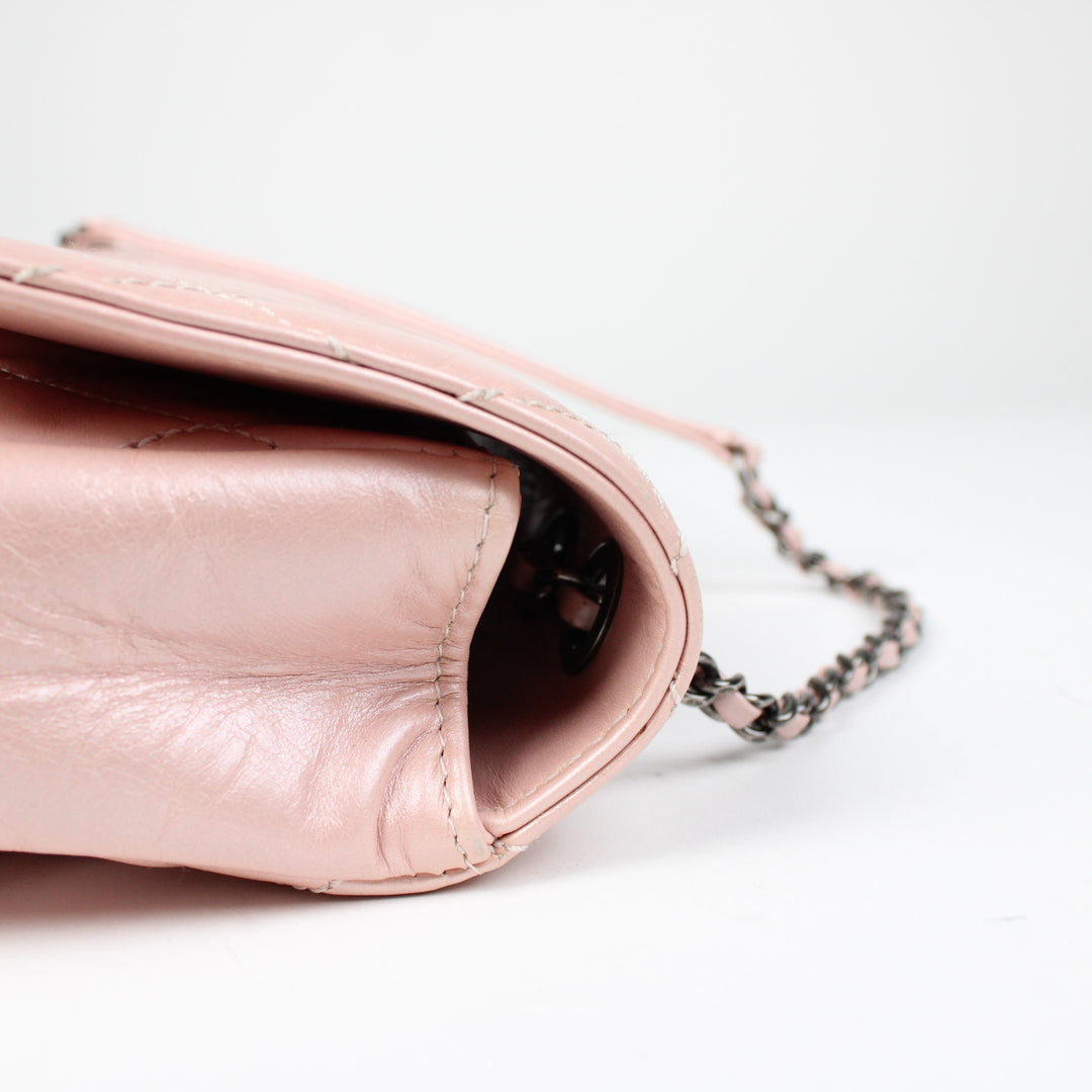 Chanel CC Pleats Flap Rosa