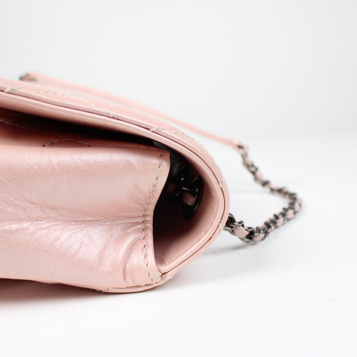 Chanel CC Pleats Flap Rosa