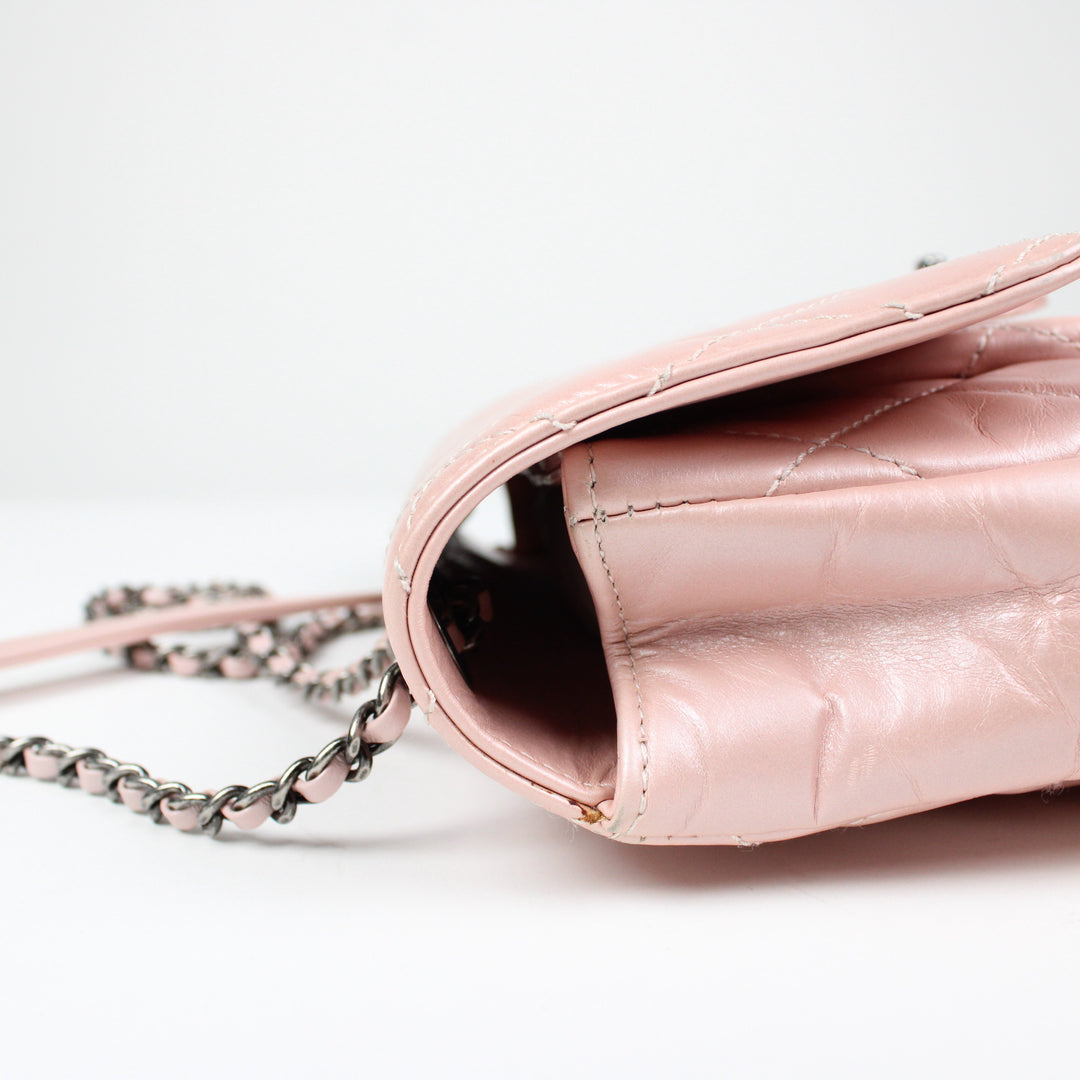 Chanel CC Pleats Flap Rosa