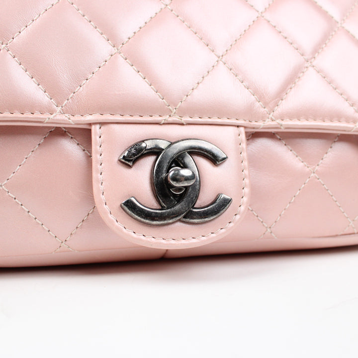 Chanel CC Pleats Flap Rosa