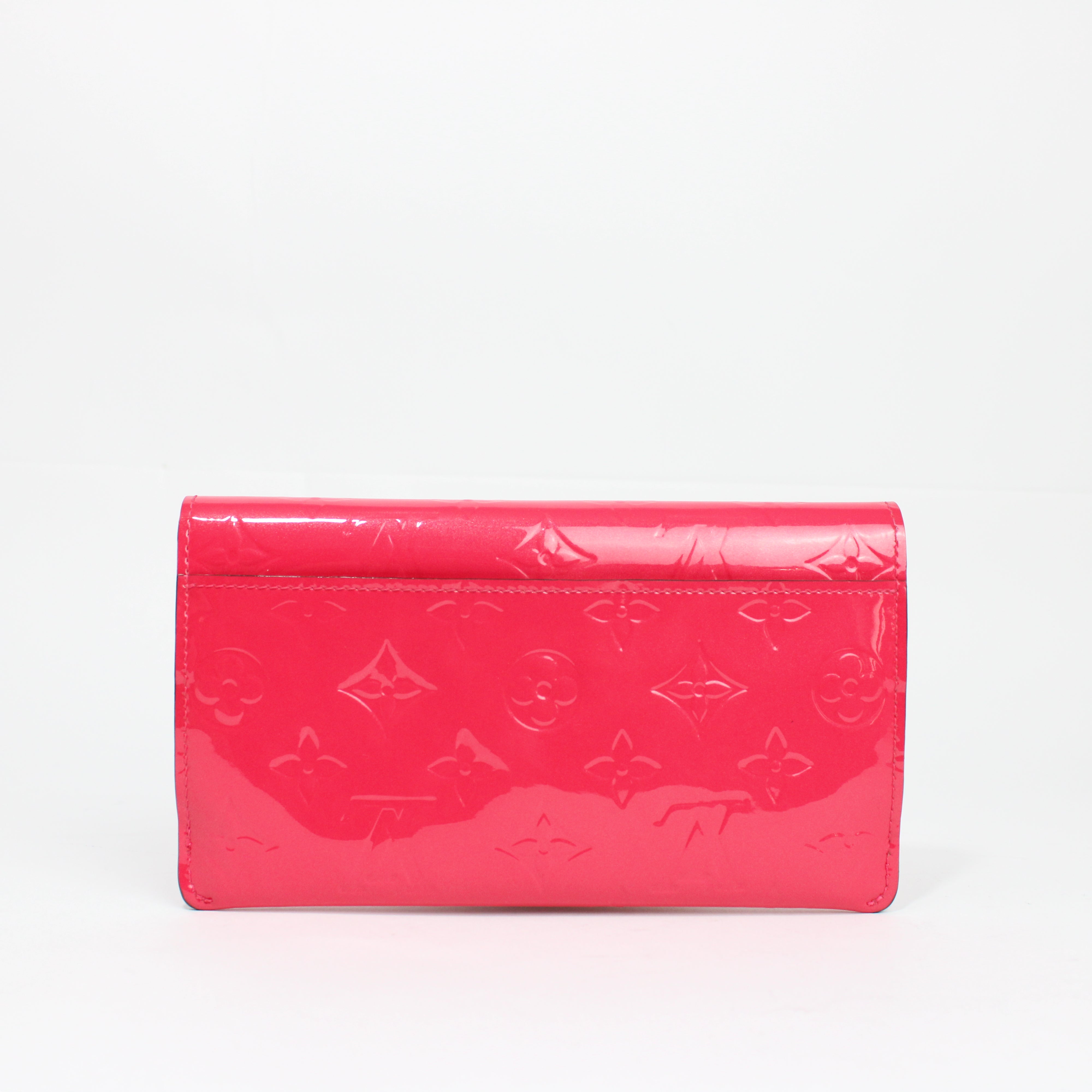 Louis Vuitton Portafoglio Jeanne In Vernice Fucsia Monogram