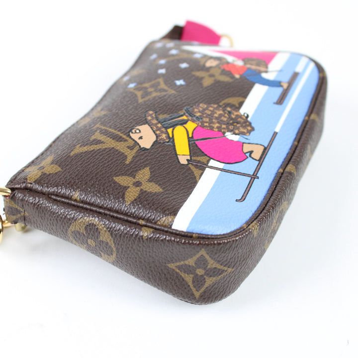 Louis Vuitton Mini Pochette Accessories Bears on Skis