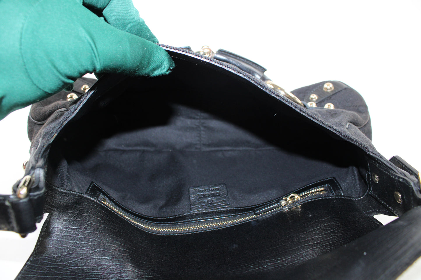 Gucci Horsebit GG Nera Vintage