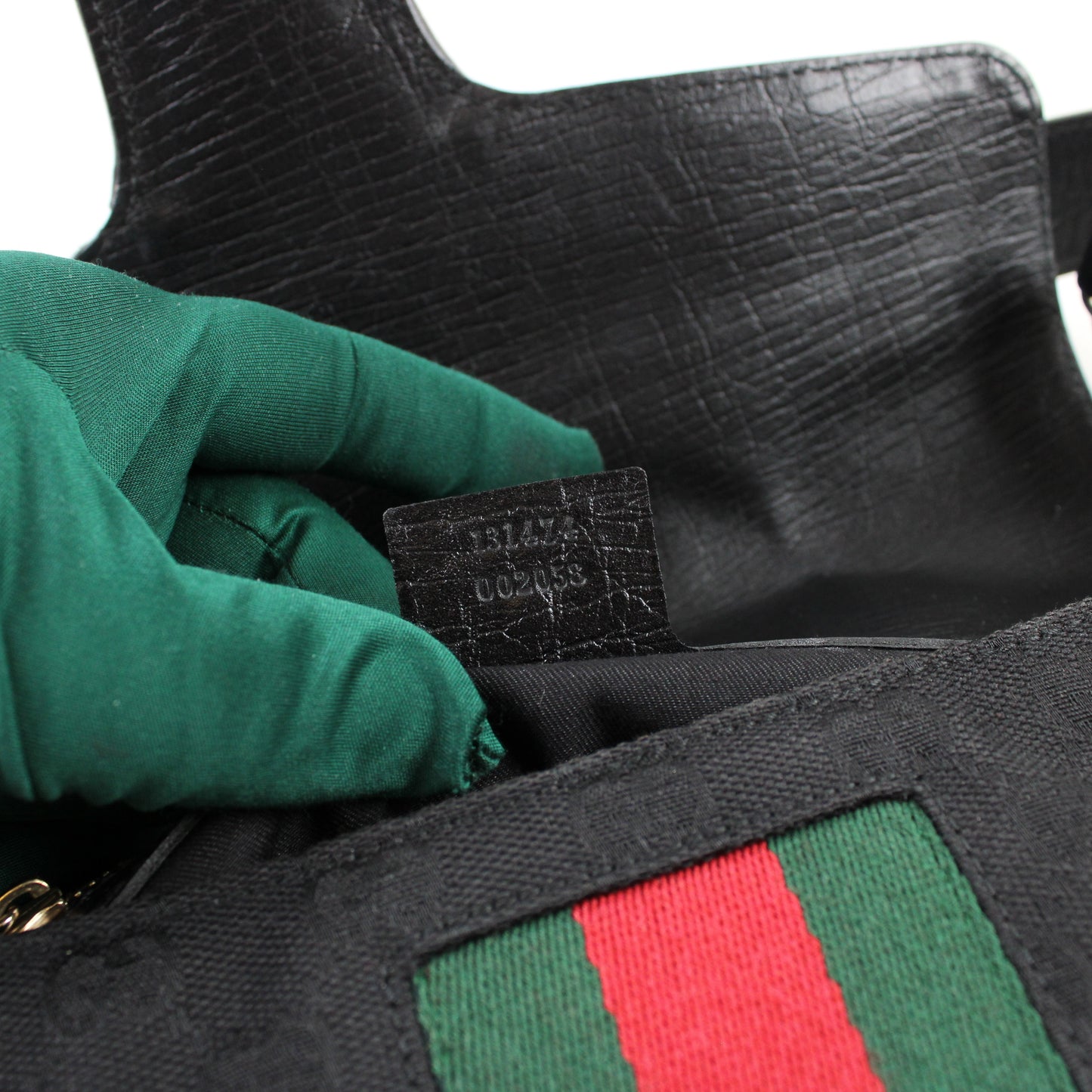 Gucci Horsebit GG Nera Vintage