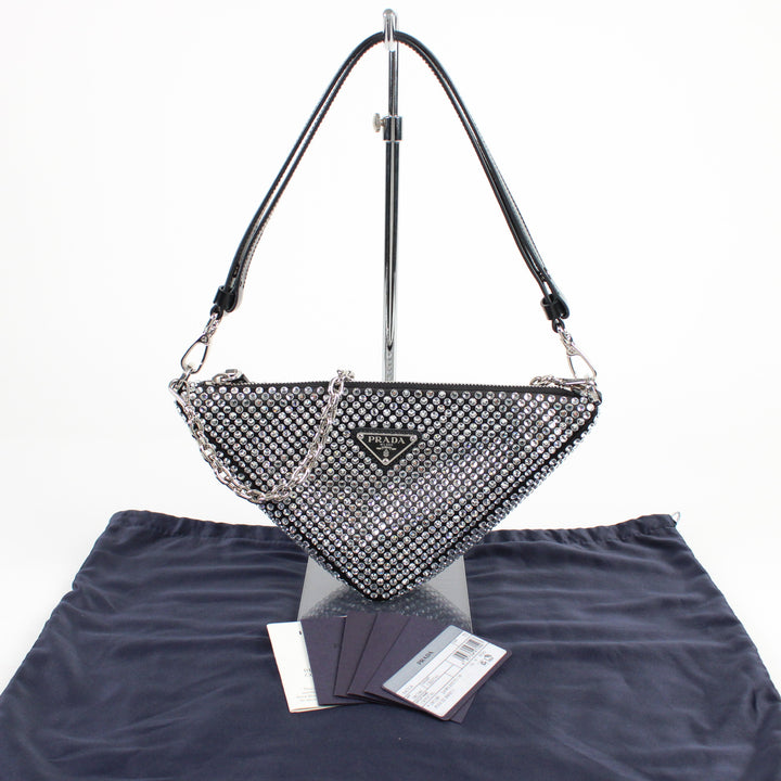Prada Triangle Strass