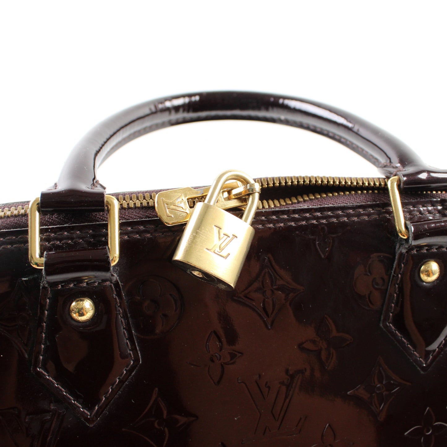 Louis Vuitton Alma Gm In Vernis Amaranto