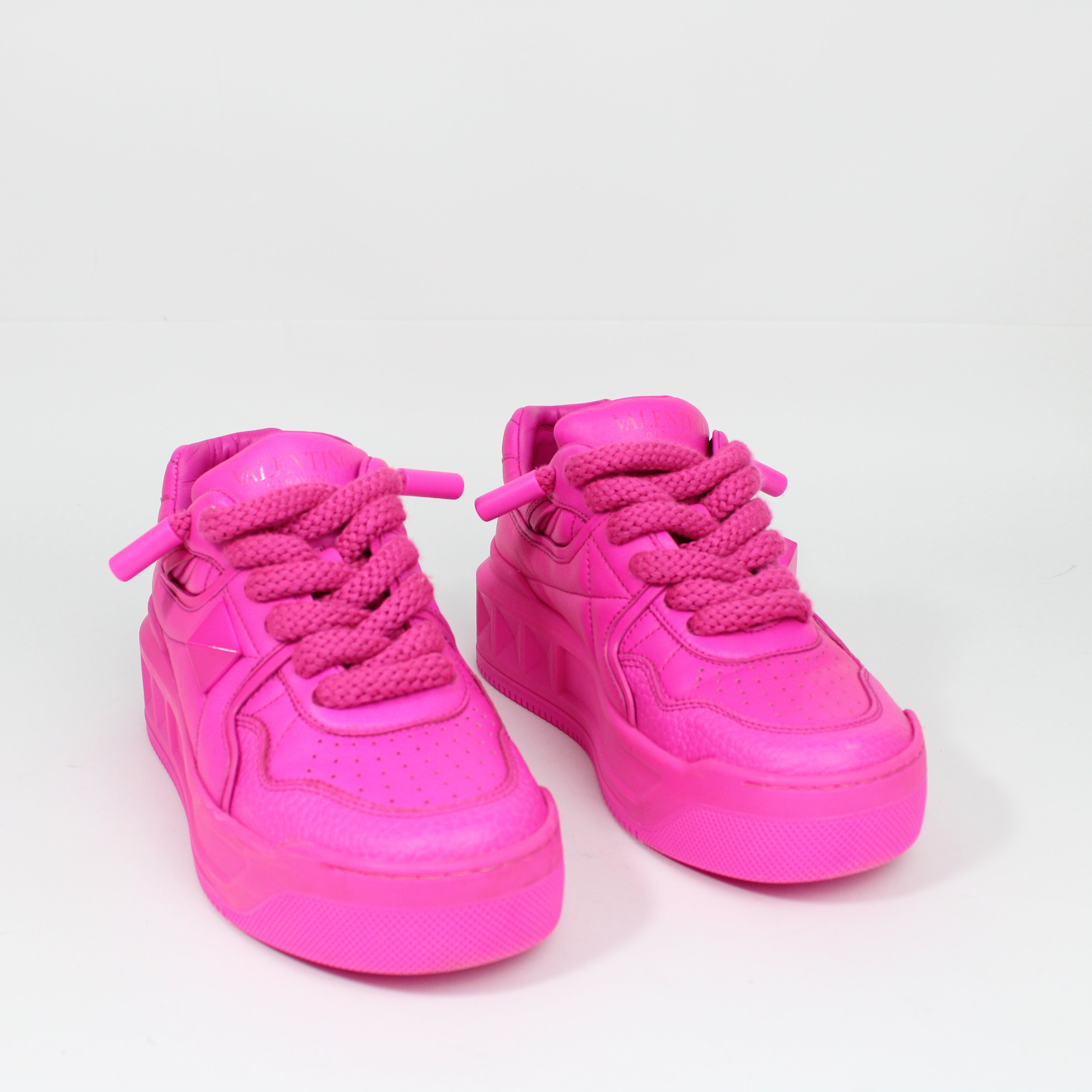 Valentino Garavani One Stud XL PP Pink Sneakers Taglia 37