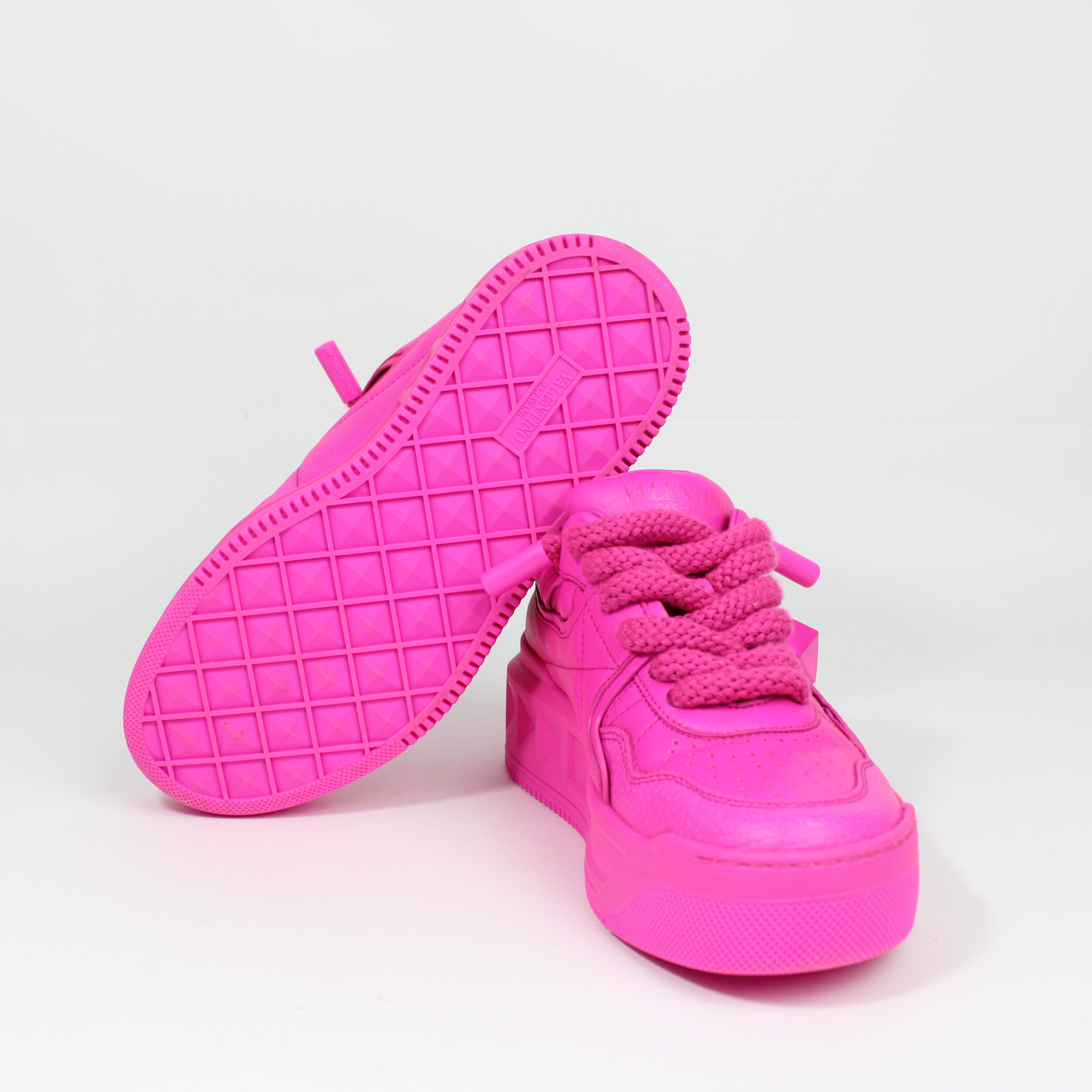 Valentino Garavani One Stud XL PP Pink Sneakers Taglia 37