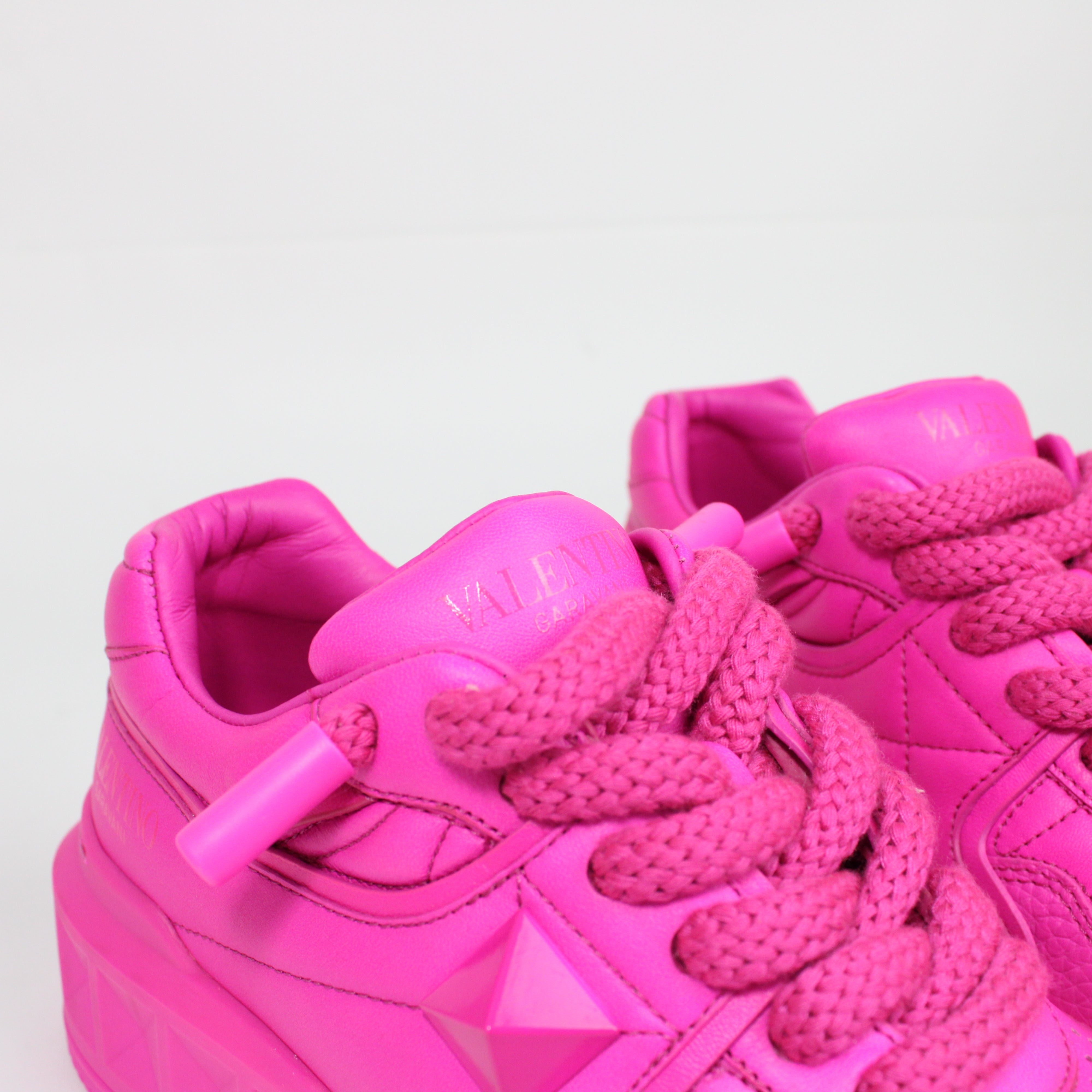 Valentino Garavani One Stud XL PP Pink Sneakers Taglia 37