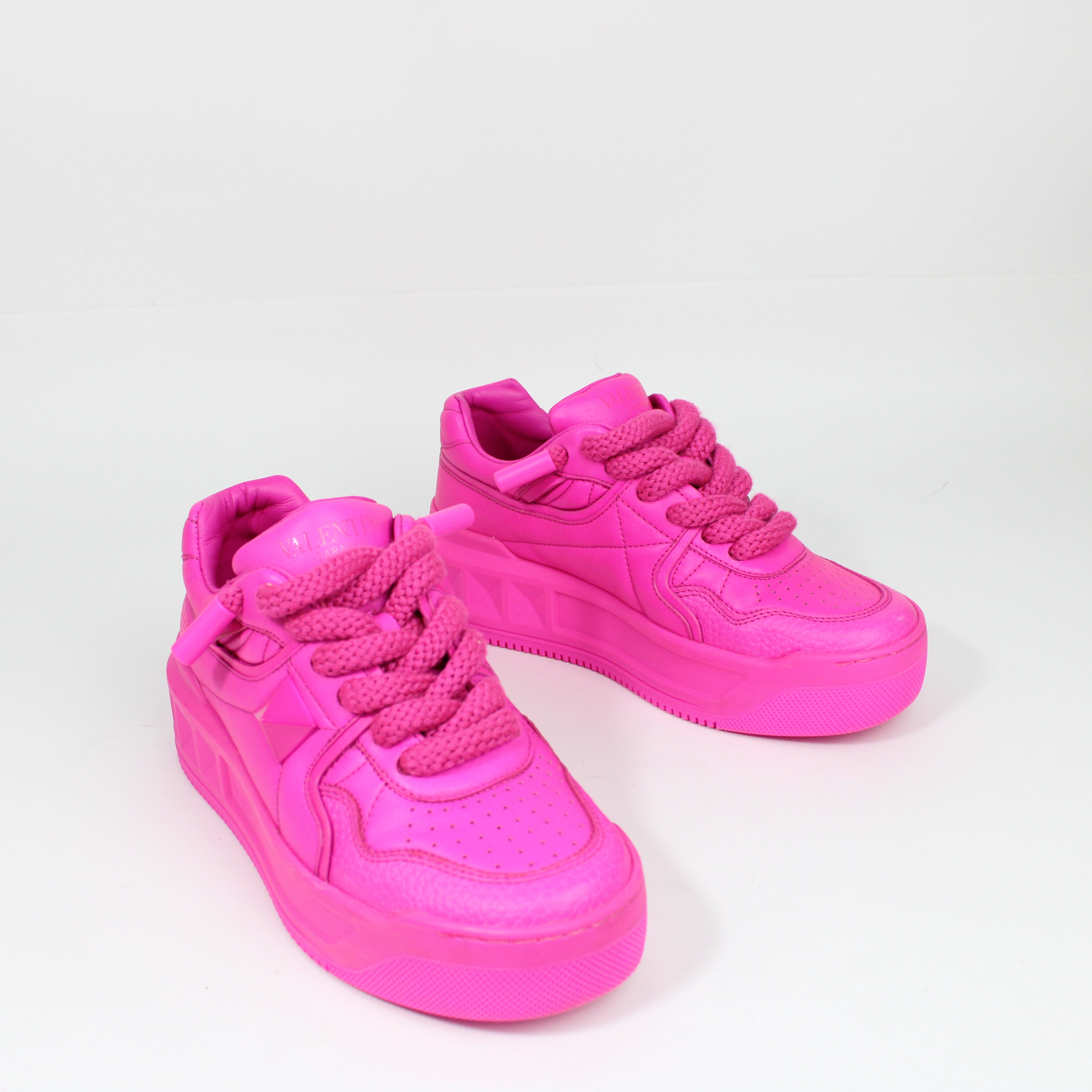 Valentino Garavani One Stud XL PP Pink Sneakers Taglia 37