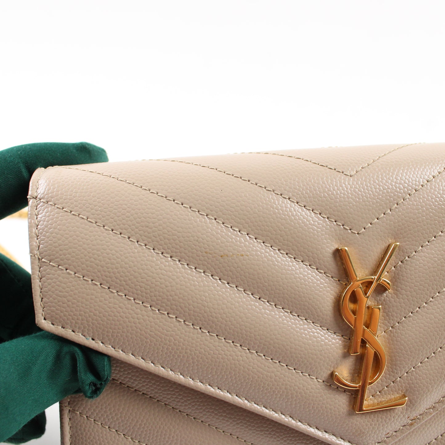 Saint Laurent Cassandre Portafoglio Con Catena