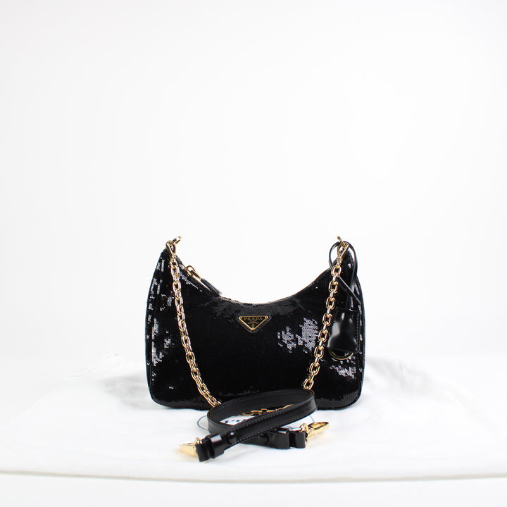 Prada Re-Nylon Con Paillettes