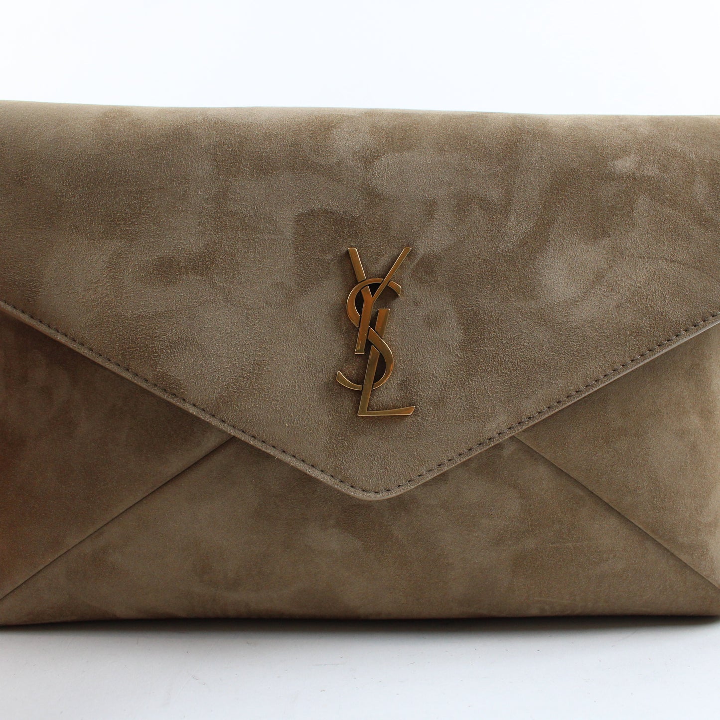 Saint Laurent Enevelope Pouch In Suede