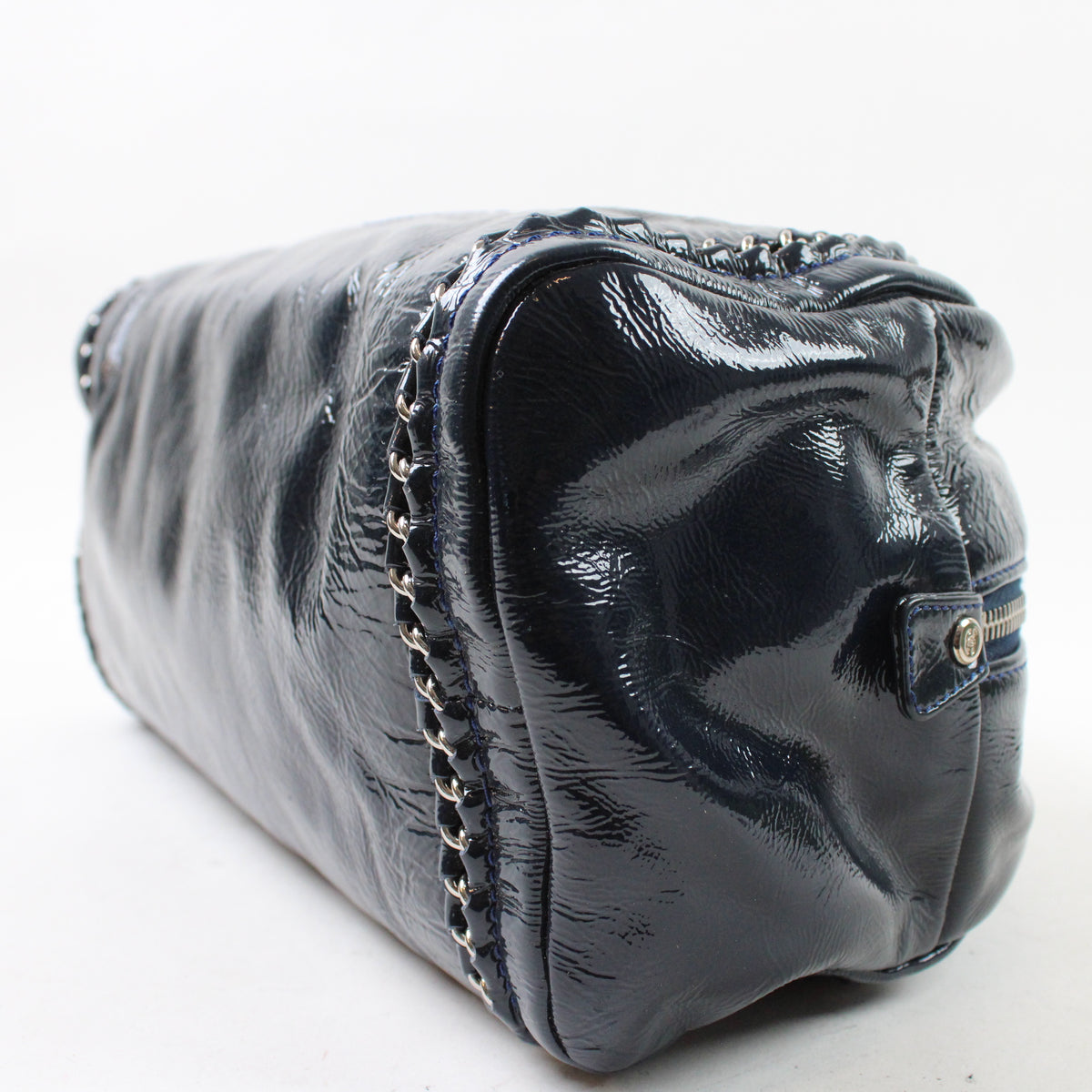Chanel Luxe Ligne Bowler Bag In Vernice