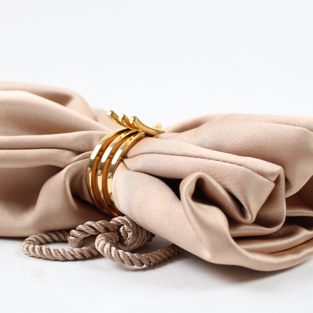 Saint Laurent Satin Evening Pouch