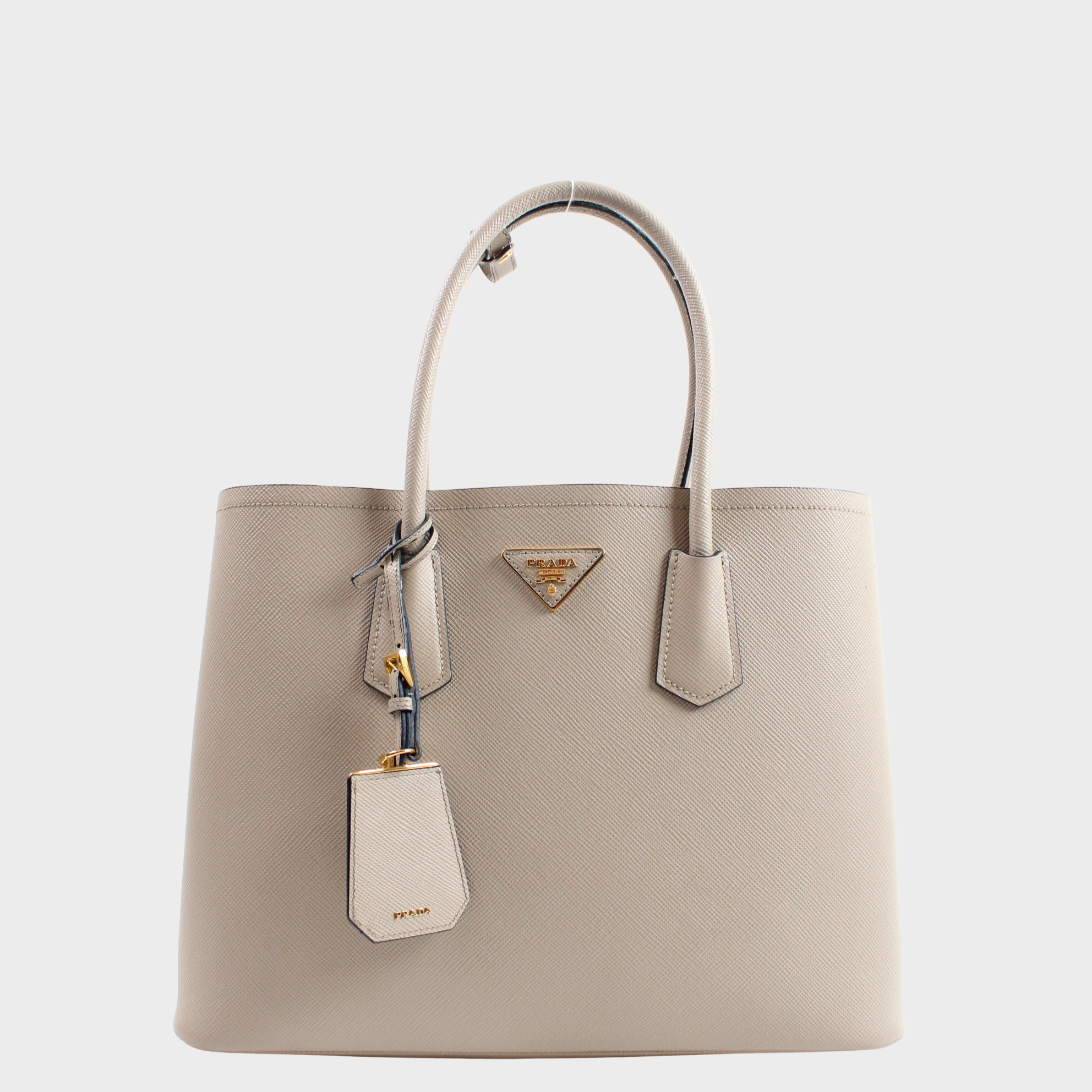 Prada Double In Pelle Saffiano Large
