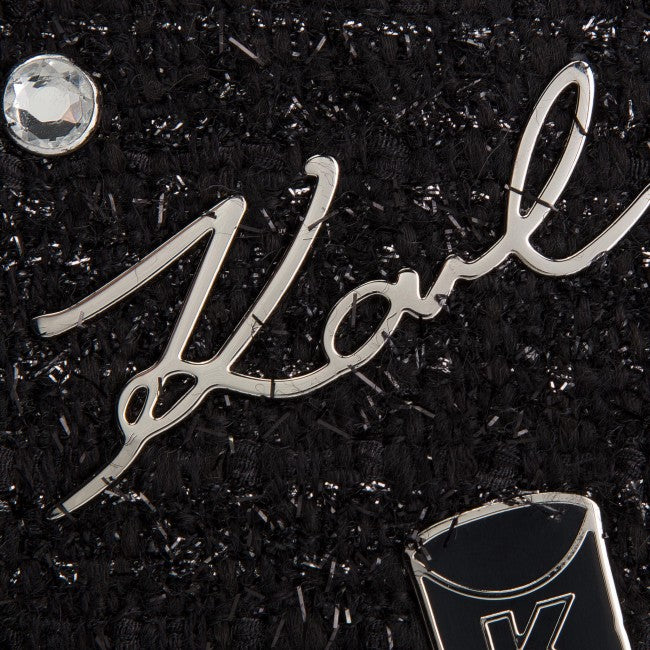 Karl Lagerfeld Classic Black Shoulder Bag