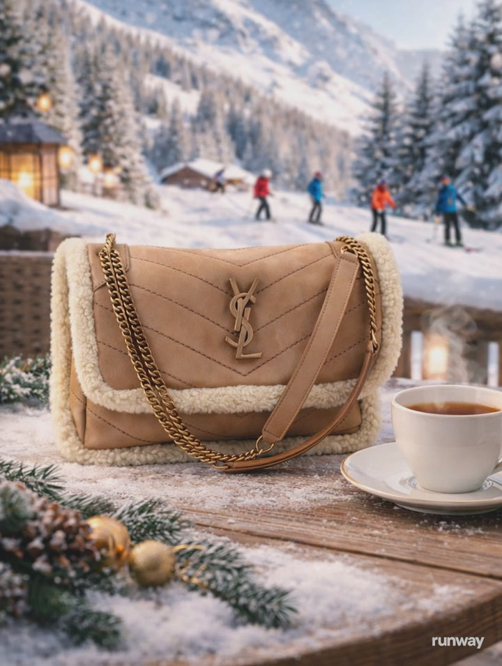 Saint Laurent Niki Baby Shearling