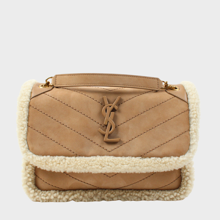 Saint Laurent Niki Baby Shearling
