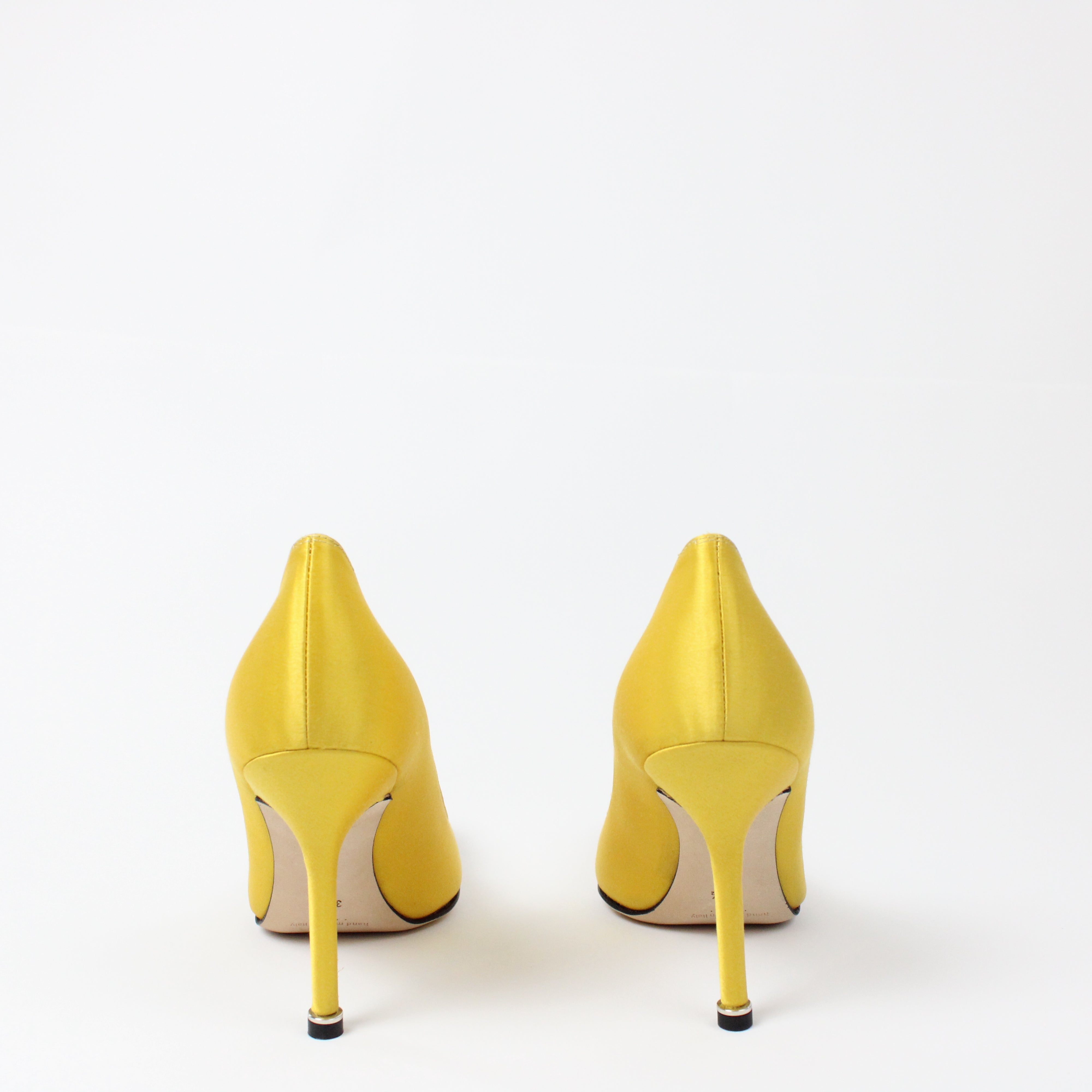 Manolo Blahnik Womens 105mm Heel Yellow 36.5