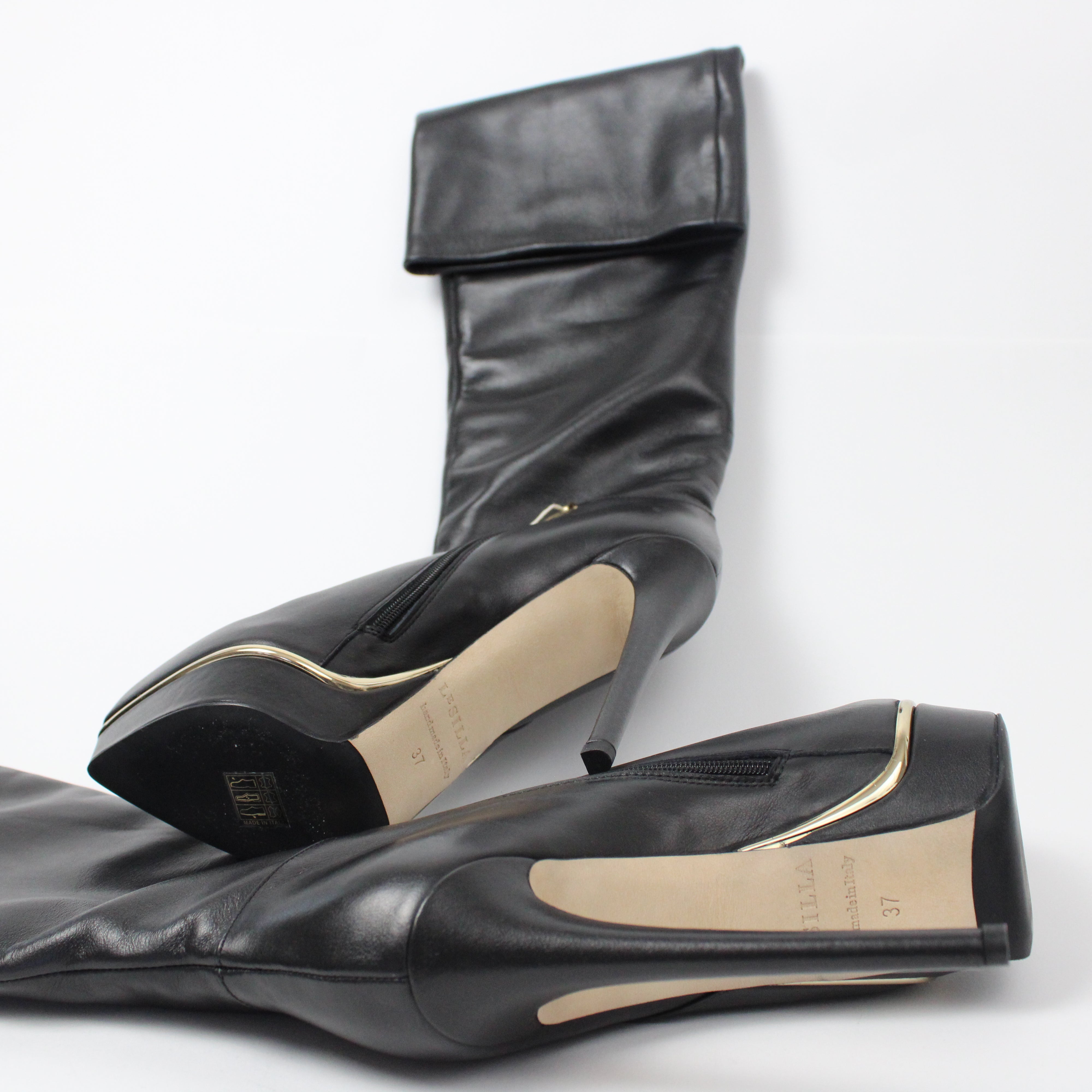 LE Silla Black Women's Boots Size 37